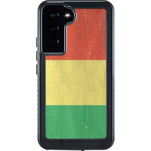 Bolivia Flag Distressed Galaxy S24 Plus Waterproof Case